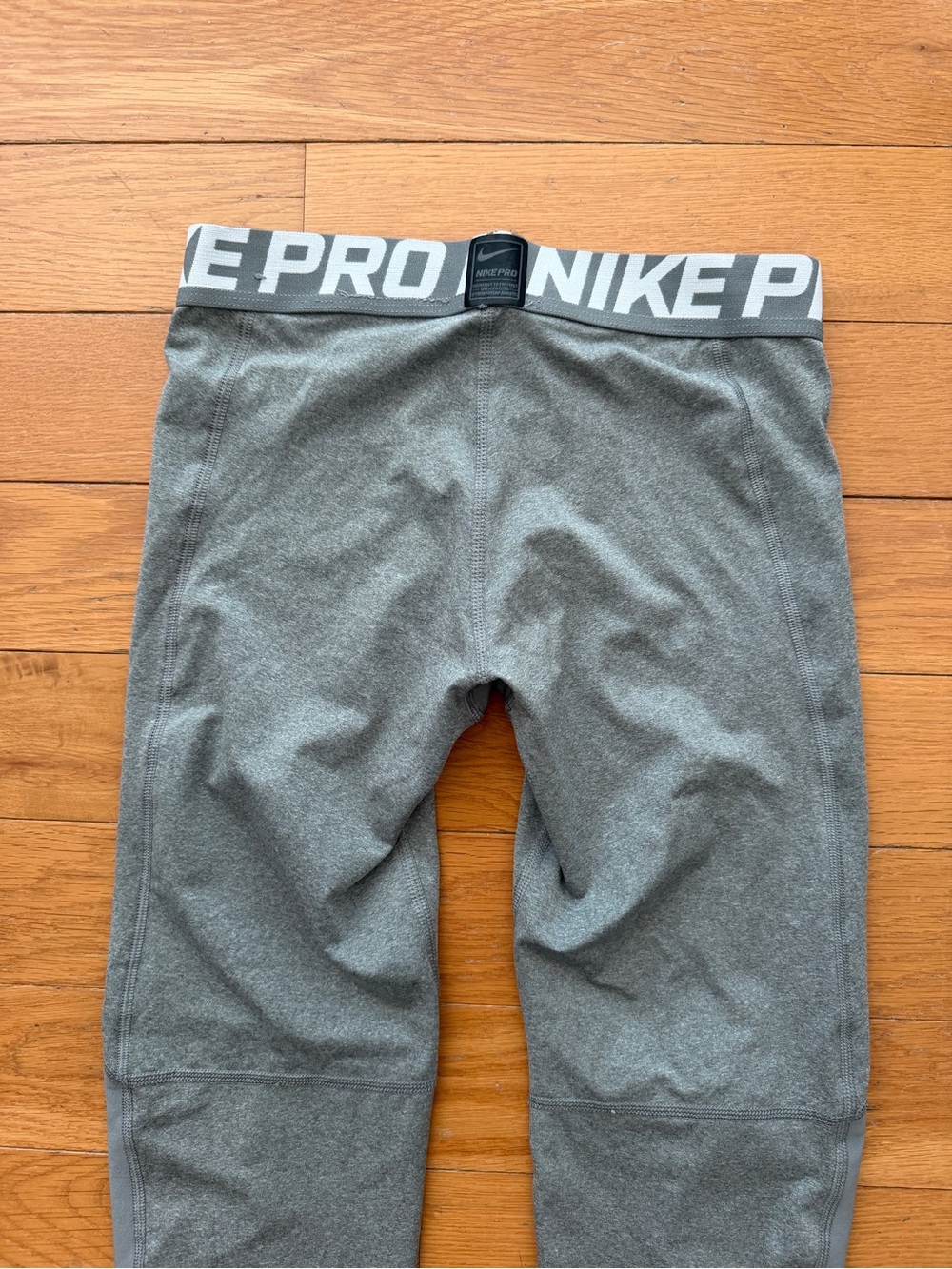 Nike Pro Boys Compression Gray Training Tights Size M - Picture 4 of 8